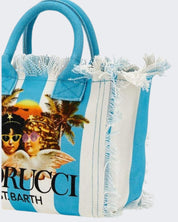 Mc2 Saint Barth Borsa a Mano COL0001-02931F - SanShopLuxury - Azzurro, Beachwear, Borsa a Mano, Borsa da spiaggia, Carry Over, Donna, Mc2 Saint Barth, New, Primavera/Estate, Stellato, Unica, Valigeria