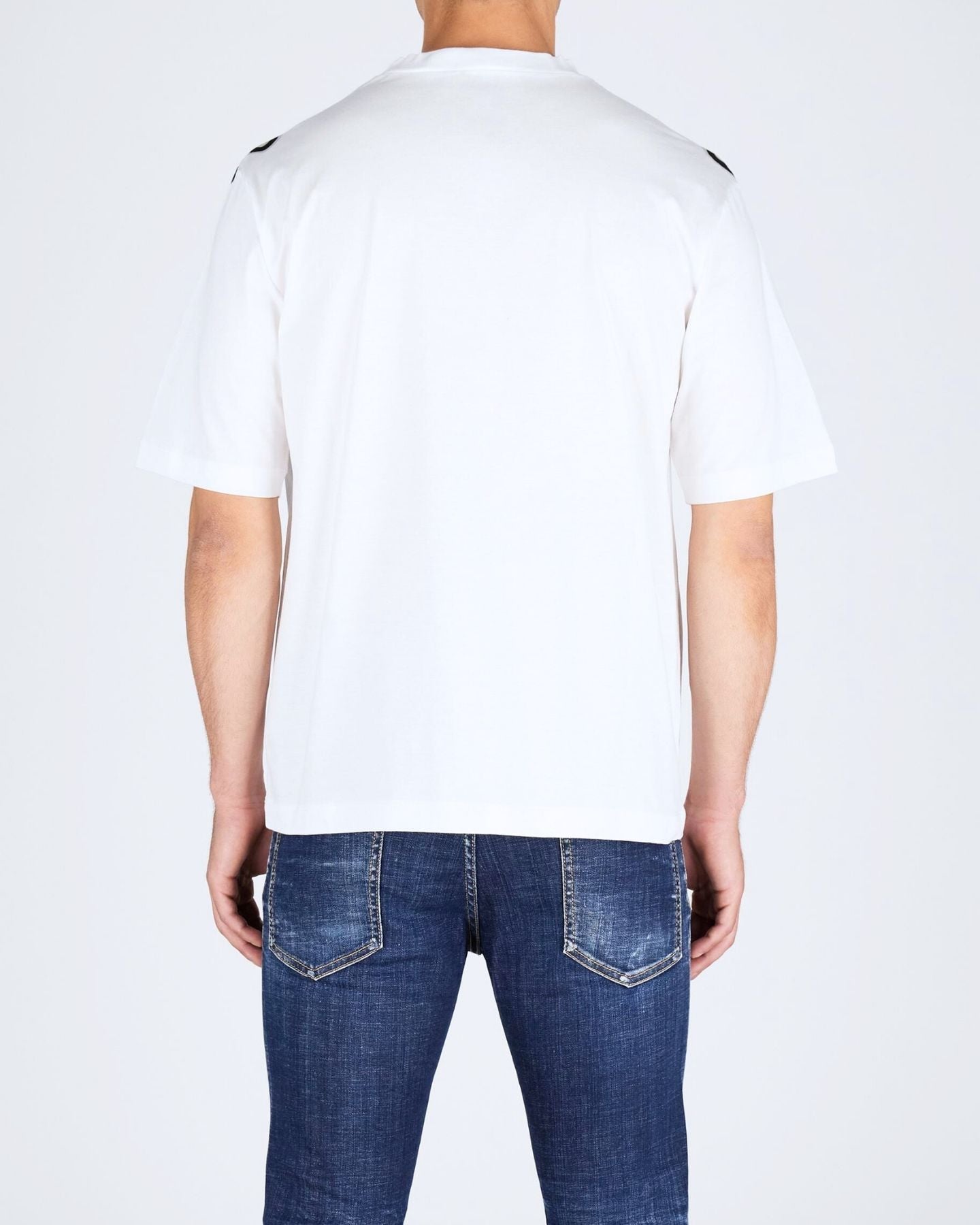 Dsquared2 T-Shirt S74GD1264/S23009100 - SanShopLuxury - 2024, Abbigliamento, Bianco, Bianco-Nero, Dsquared2, Idoneo, L, M, Outlet, Primavera/Estate, S, SS24, T-Shirt, Uomo, XL, XXL