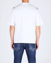 Dsquared2 T-Shirt S74GD1264/S23009100 - SanShopLuxury - 2024, Abbigliamento, Bianco, Bianco-Nero, Dsquared2, Idoneo, L, M, Outlet, Primavera/Estate, S, SS24, T-Shirt, Uomo, XL, XXL