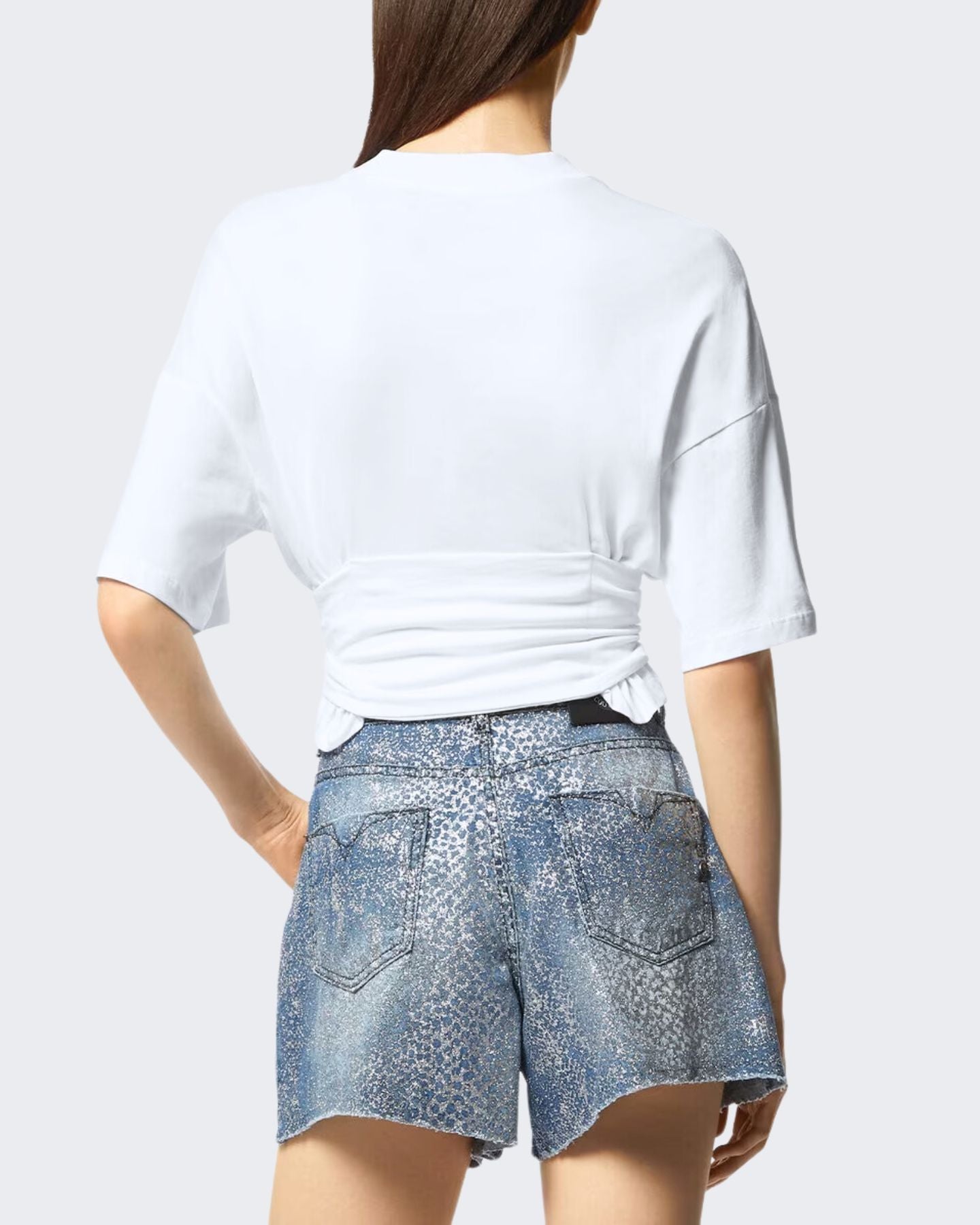 Versace Jeans Couture T-Shirt 76HAHG04/CJ00G003 - SanShopLuxury - 2024, Abbigliamento, Bianco, Donna, Idoneo, L, Outlet, Primavera/Estate, SS24, T-Shirt, Ultimo, Versace Jeans Couture