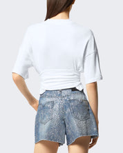 Versace Jeans Couture T-Shirt 76HAHG04/CJ00G003 - SanShopLuxury - 2024, Abbigliamento, Bianco, Donna, Idoneo, L, Outlet, Primavera/Estate, SS24, T-Shirt, Ultimo, Versace Jeans Couture