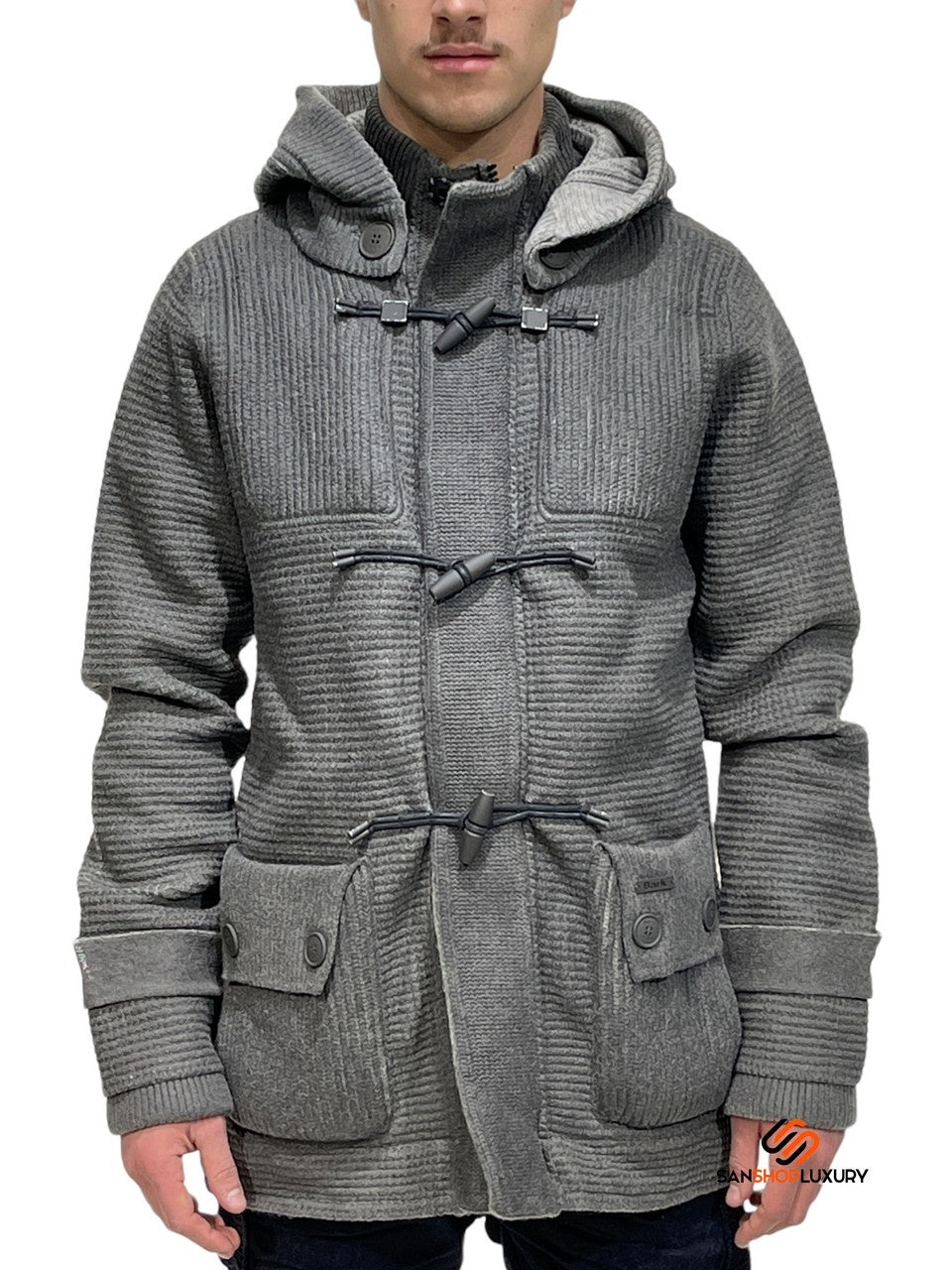 Bark Giubbino 52B8108 218 - SanShopLuxury - -70%, 2016, Abbigliamento, Autunno/Inverno, Bark, FW16, Giubbino, Grigio, Outlet, S, Ultimo, Uomo