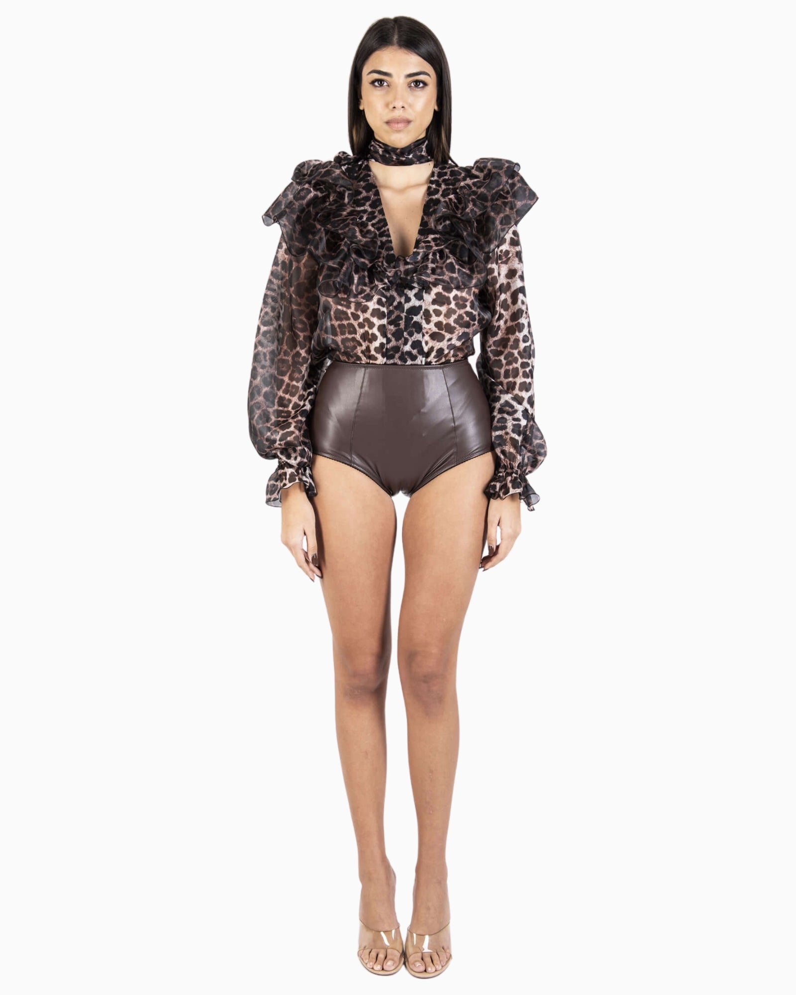 Inverno, Camicia, District Margherita Mazzei, Donna, FW25, Idoneo, Maculato, New