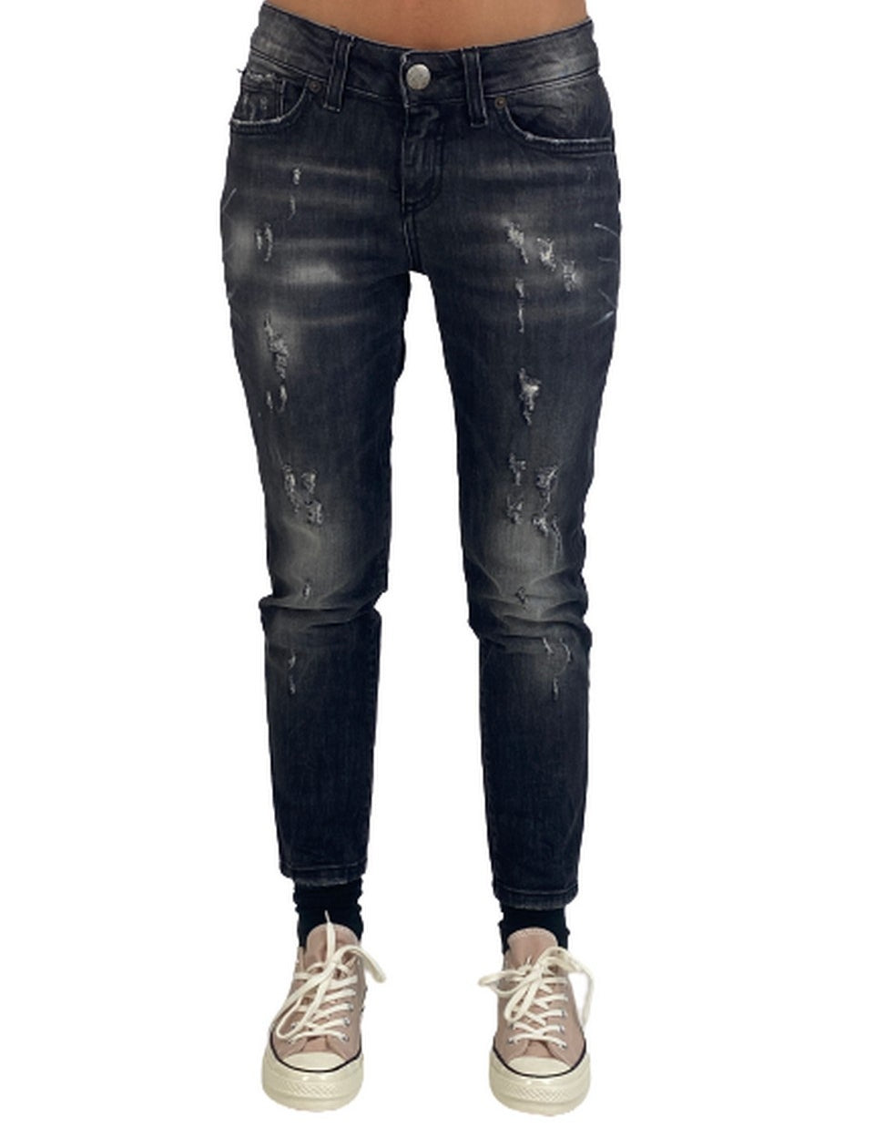 Inverno, Donna, Jeans, Nero, Outlet, SS19