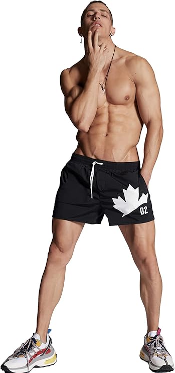 Dsquared2 Costume D7B643640 - SanShopLuxury - -50%, 2021, 46, Abbigliamento, Beachwear, Costume, Dsquared2, Nero, Outlet, Pantaloncino, Primavera/Estate, SS21, Ultimo, Uomo, Verde