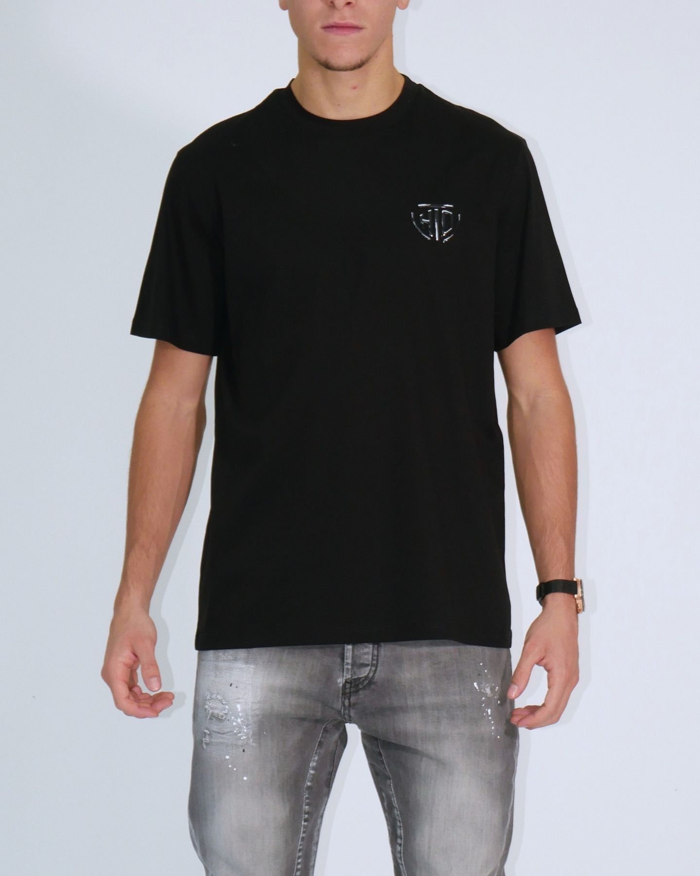 Chiodi Milano T-Shirt 0298-N - SanShopLuxury - 2024, Abbigliamento, Autunno/Inverno, Chiodi Milano, Continuativo, FW24, Idoneo, L, M, Manica lunga, Nero, Outlet, Primavera/Estate, S, T-Shirt, Uomo, XL, XXL, XXXL, XXXXL