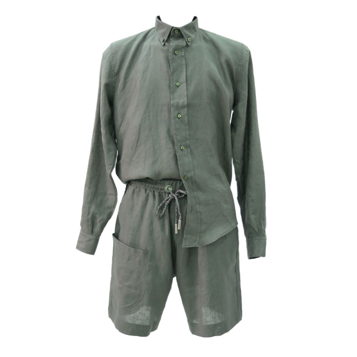 Gavensemble Camicie SHIRT520 - SanShopLuxury - 2023, Abbigliamento, Beige, Camicie, Carry Over, Gavensemble, Idoneo, L, Lino, M, New, Primavera/Estate, S, Uomo, Verde, XL, XXL