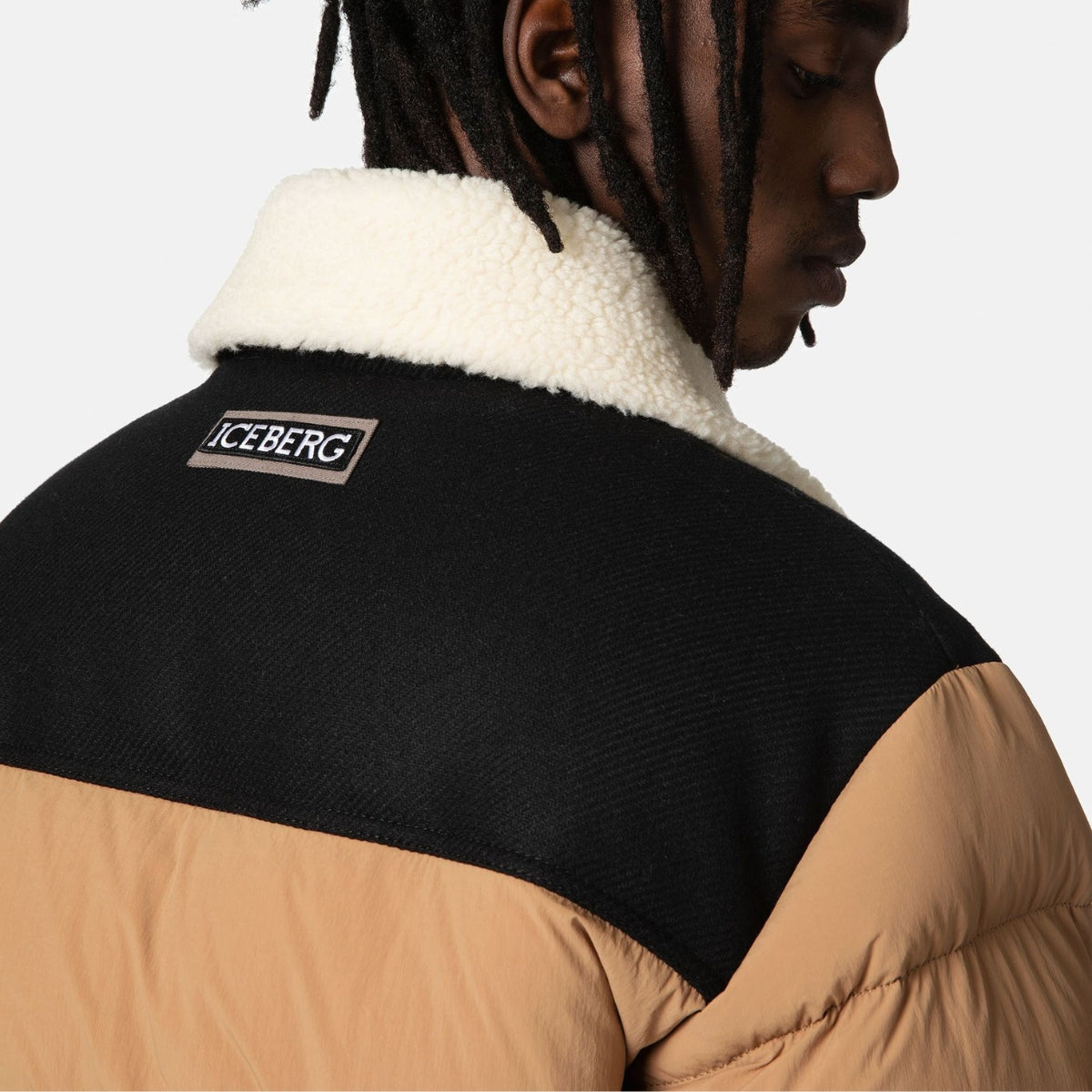 Iceberg Giubbino J090/51391423 - SanShopLuxury - 2023, 48, 50, Abbigliamento, Autunno/Inverno, Beige-Nero, Bomber, FW23, Giubbino, Giubbotteria, Iceberg, Idoneo, Marrone, Outlet, Ultimo, Uomo