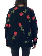 Marcelo Burlon Felpa CWBA016F17506260 1088 - SanShopLuxury - -70%, 2016, Abbigliamento, Autunno/Inverno, Donna, Felpa, FW16, Girocollo, M, Marcelo Burlon, Nero, Outlet, XS