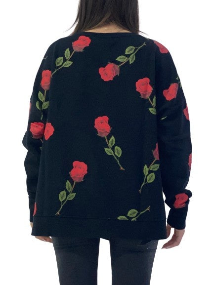 Marcelo Burlon Felpa CWBA016F17506260 1088 - SanShopLuxury - -70%, 2016, Abbigliamento, Autunno/Inverno, Donna, Felpa, FW16, Girocollo, M, Marcelo Burlon, Nero, Outlet, XS