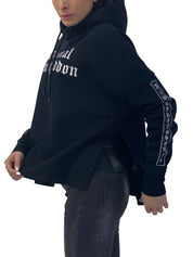 Marcelo Burlon Felpa CWBB007E17506013 1001 - SanShopLuxury - -70%, 2017, Abbigliamento, Autunno/Inverno, Donna, Felpa, FW17, Marcelo Burlon, Nero, Outlet, S, XS