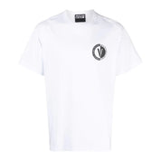 Versace Jeans Couture T-Shirt 75GAHG07 CJ00G - SanShopLuxury - 2023, 2XL, Abbigliamento, Autunno/Inverno, Bianco-Nero, FW23, Idoneo, M, Nero-Bianco, Outlet, T-Shirt, Uomo, Versace Jeans Couture, XL