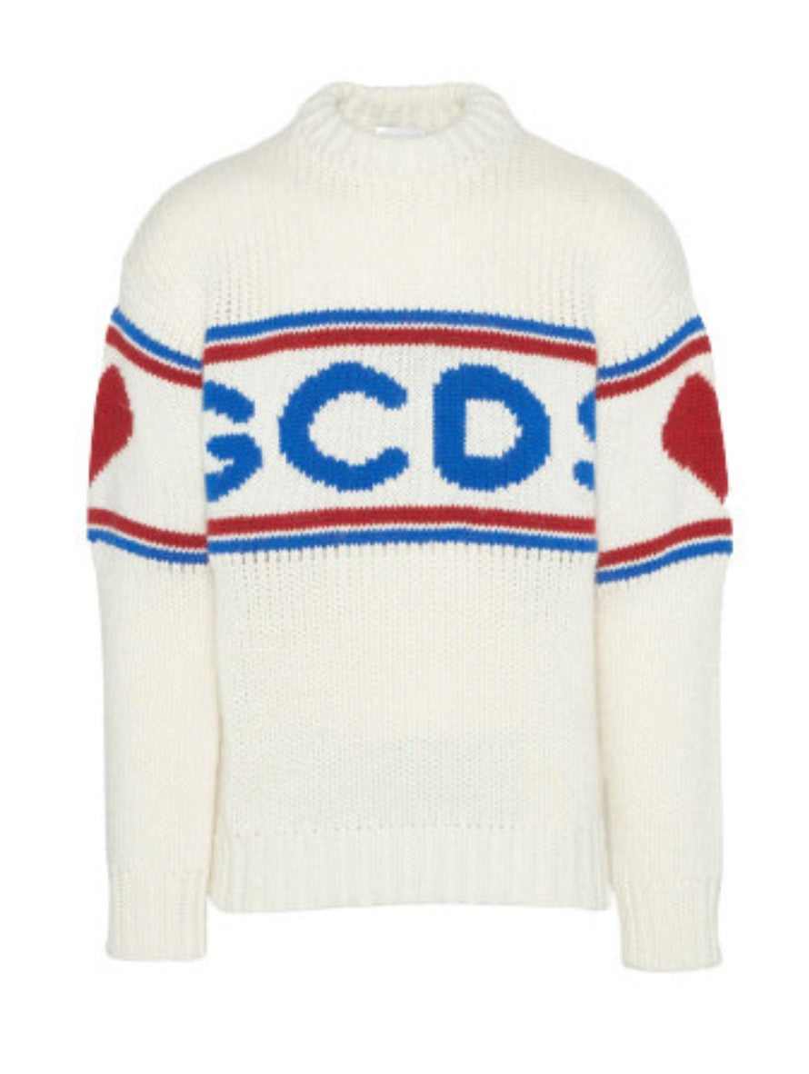 Gcds Maglieria CC94M021160 - SanShopLuxury - -50%, 2021, Abbigliamento, Autunno/Inverno, Bianco, FW21, Gcds, L, M, Maglieria, Outlet, Uomo, XL