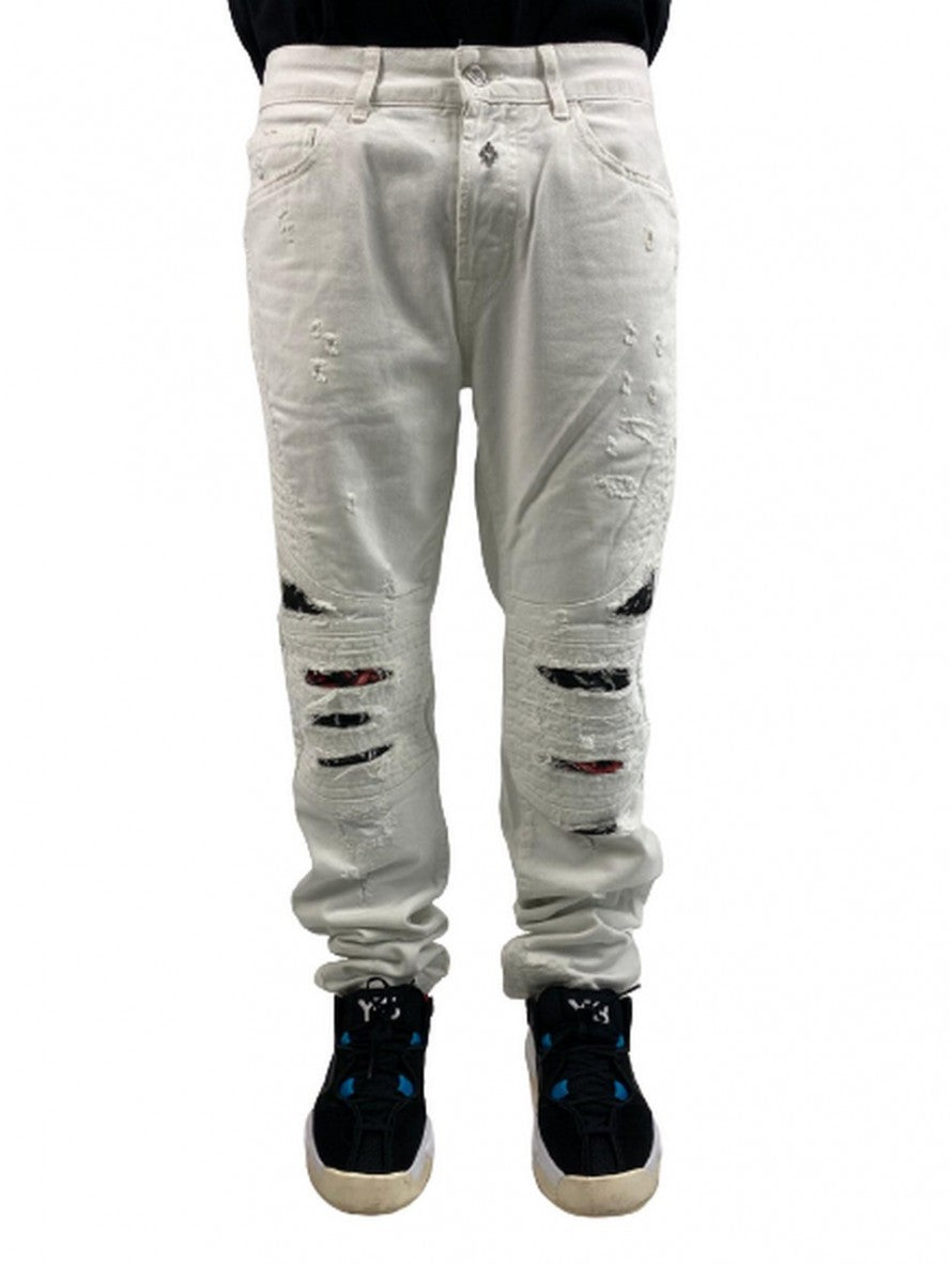 Marcelo Burlon Jeans CMYA004S18758173 - SanShopLuxury - -50%, 2018, 47, Abbigliamento, Bianco, Jeans, Marcelo Burlon, Outlet, Primavera/Estate, SS18, Ultimo, Uomo