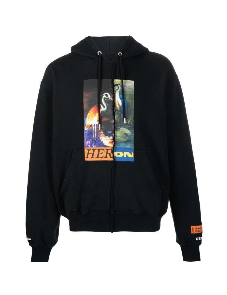 Inverno, Bianco, Con Cappuccio, Felpa, FW21, Heron Preston, L, M, Nero, Outlet, S, Uomo, XL