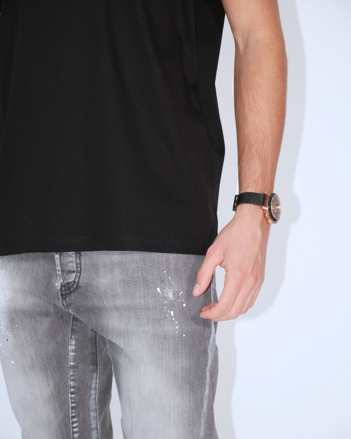 Chiodi Milano T-Shirt 0298-N - SanShopLuxury - 2024, Abbigliamento, Autunno/Inverno, Chiodi Milano, Continuativo, FW24, Idoneo, L, M, Manica lunga, Nero, Outlet, Primavera/Estate, S, T-Shirt, Uomo, XL, XXL, XXXL, XXXXL