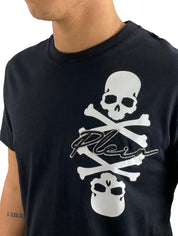 Philipp Plein T-Shirt CMTK4631/PJY002N01 - SanShopLuxury - -50%, 2020, Abbigliamento, Autunno/Inverno, Bianco, FW20, L, M, Nero, Outlet, Philipp Plein, S, T-Shirt, Uomo, XL, XXL