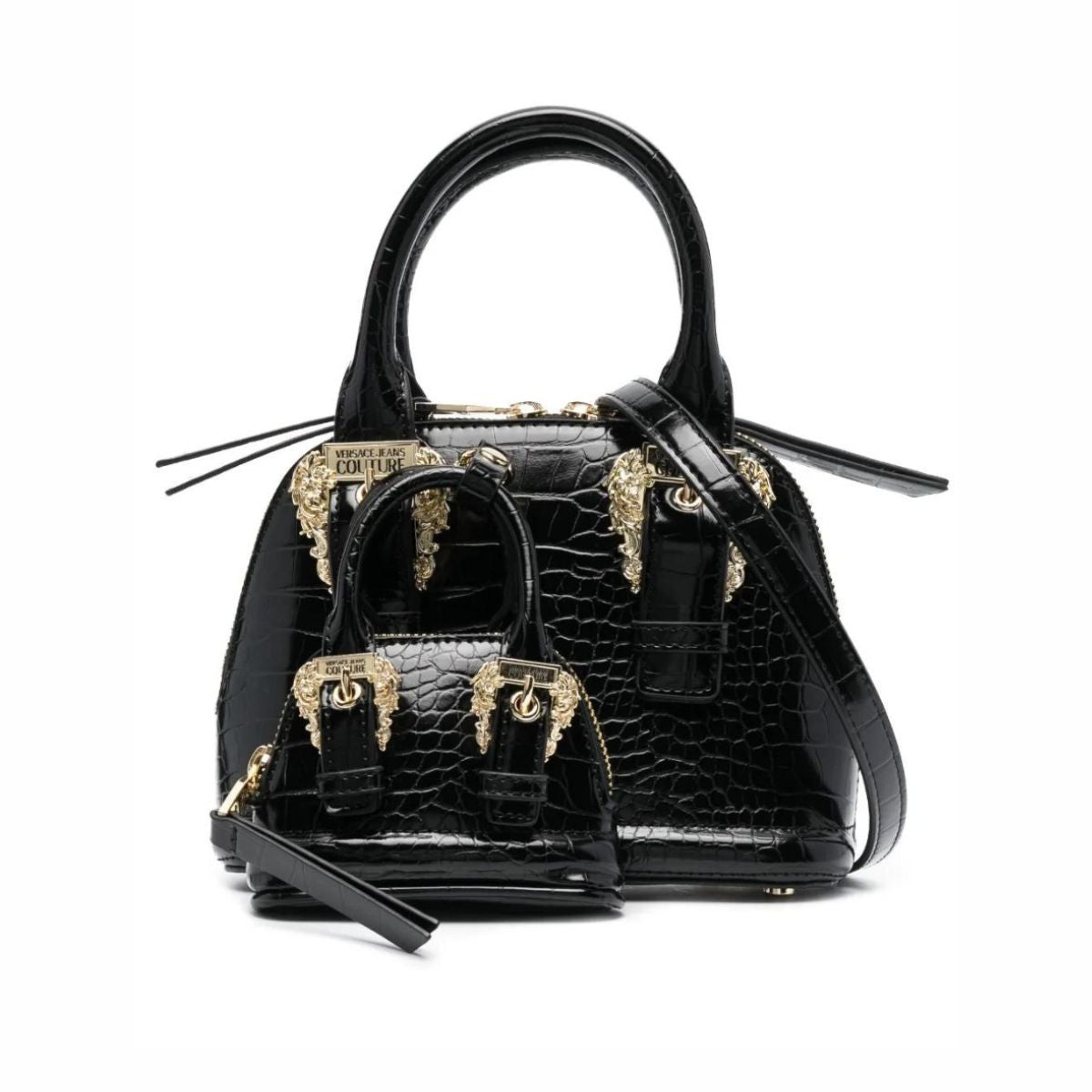 Versace Jeans Couture Borsa Da Spalla 74VA4BFW ZS578 - SanShopLuxury - 2023, Accessori, Autunno/Inverno, Borsa Da Spalla, Continuativo, Donna, Fucsia, Idoneo, Nero, Outlet, Primavera/Estate, SS23, Tracolla, Unica, Valigeria, Versace Jeans Couture