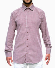 Sartoria Italiana Camicia 002-ROMA-19 - SanShopLuxury - 2019, 41, Abbigliamento, Autunno/Inverno, Bordeaux, Camicia, Carry Over, Continuativo, Idoneo, New, Primavera/Estate, Sartoria Italiana, Ultimo, Uomo