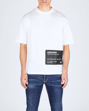 Dsquared2 T-Shirt S74GD1237/S23009100 - SanShopLuxury - 2024, Abbigliamento, Bianco, Bianco-Nero, Dsquared2, Idoneo, L, M, Outlet, Primavera/Estate, S, SS24, T-Shirt, Uomo, XL, XXL