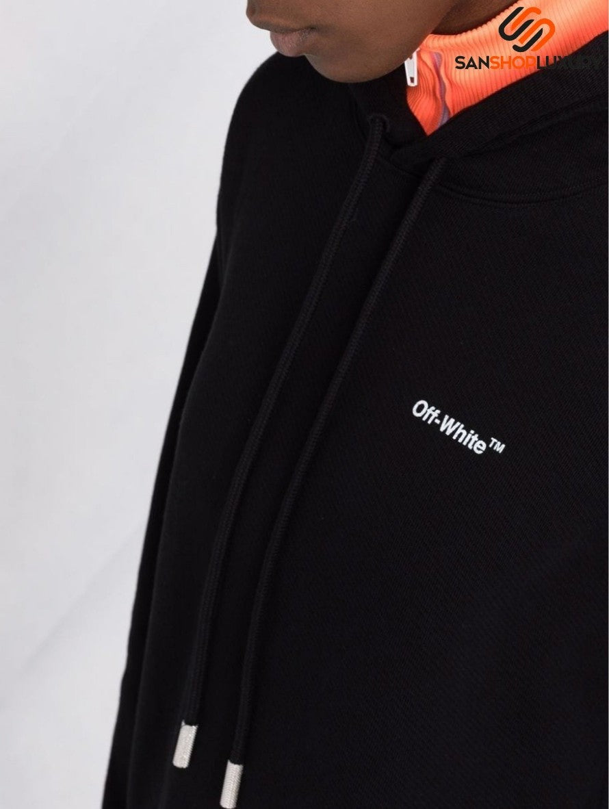 Felpa Off-White OWBB032C99JER0011001 - SanShopLuxury - Abbigliamento, Autunno/Inverno, Carry Over, Con Cappuccio, Continuativo, Donna, Felpa, Idoneo, L, M, Nero, New, Off-White, Primavera/Estate, S