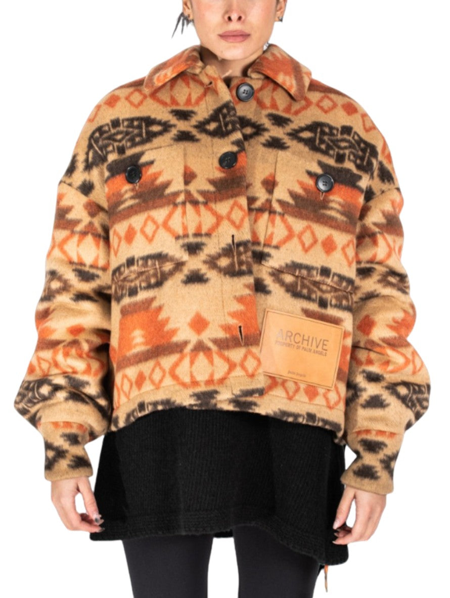 Palm Angels Giubbino PWEA060F21FAB0038486 - SanShopLuxury - -50%, 2021, Abbigliamento, Autunno/Inverno, Camel, Donna, FW21, Giubbino, Outlet, Palm Angels, S, XS