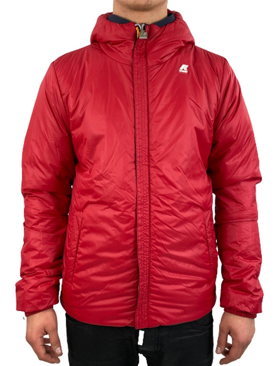 K-Way Giubbino K008JQ0 - SanShopLuxury - -50%, 2018, Abbigliamento, Autunno/Inverno, Blu Royal-Blu Navy, Blu-Rosso, FW18, Giubbino, K-Way, Outlet, S, Uomo