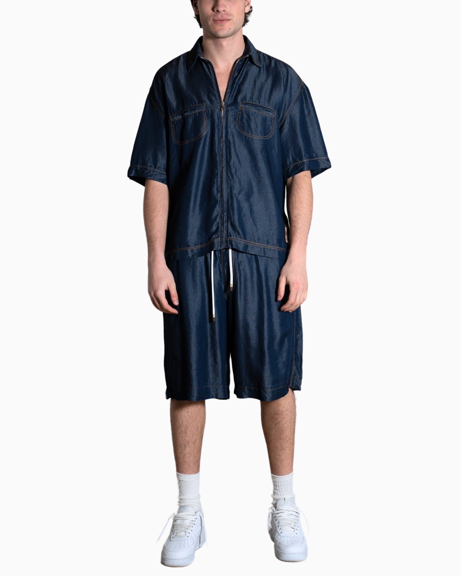 Gavensemble Camicia SS25-SHIRT422-BL - SanShopLuxury - 2025, Abbigliamento, Blu, Camicia, Gavensemble, Idoneo, L, M, New, Primavera/Estate, S, SS25, Uomo, XL, XXL