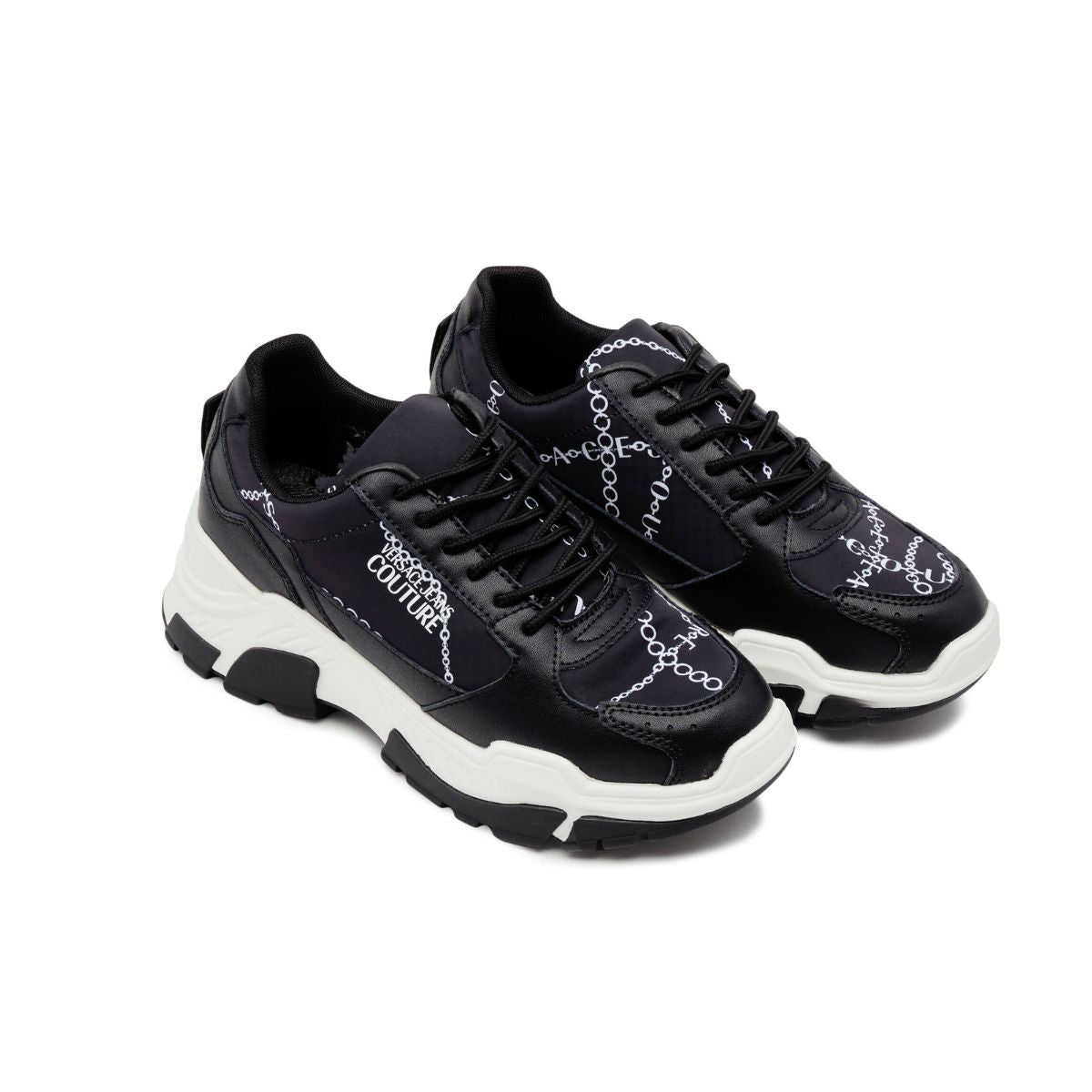 Versace Jeans Couture Sneakers 75VA3SP3 ZP310 - SanShopLuxury - 2023, 36, 38, 39, 40, 41, Autunno/Inverno, Calzature, Donna, FW23, Idoneo, Nero-Bianco, Outlet, Sneakers, Versace Jeans Couture