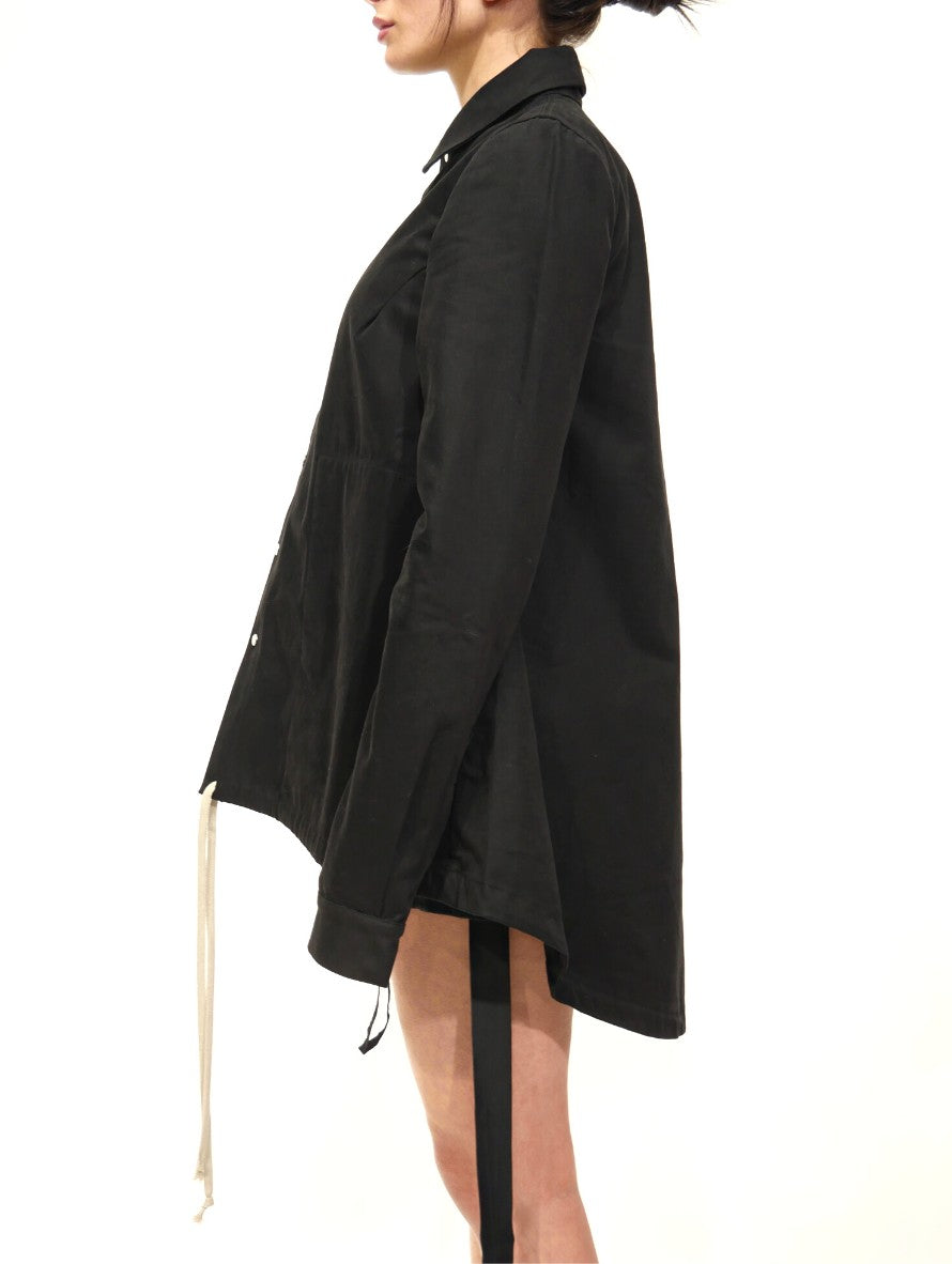 Rick Owens Drkshdw Camicie DS20F1733/TW09 - SanShopLuxury - -50%, 2020, Abbigliamento, Autunno/Inverno, Camicie, Donna, FW20, M, Nero, Outlet, Rick Owens Drkshdw, S, Ultimo