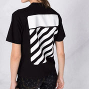 T-Shirt Off-White OWAA049C99JER0011001 - SanShopLuxury - Abbigliamento, Autunno/Inverno, Carry Over, Continuativo, Donna, Idoneo, L, M, Nero, New, Off-White, Primavera/Estate, T-Shirt, XL