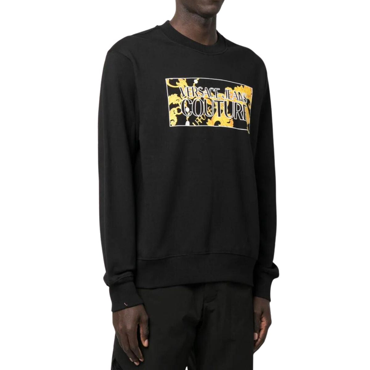 Versace Jeans Couture Felpa 75GAIE01 CF02E - SanShopLuxury - 2023, 2XL, Abbigliamento, Autunno/Inverno, Felpa, FW23, Girocollo, Idoneo, L, M, Nero, Outlet, Uomo, Versace Jeans Couture, XL