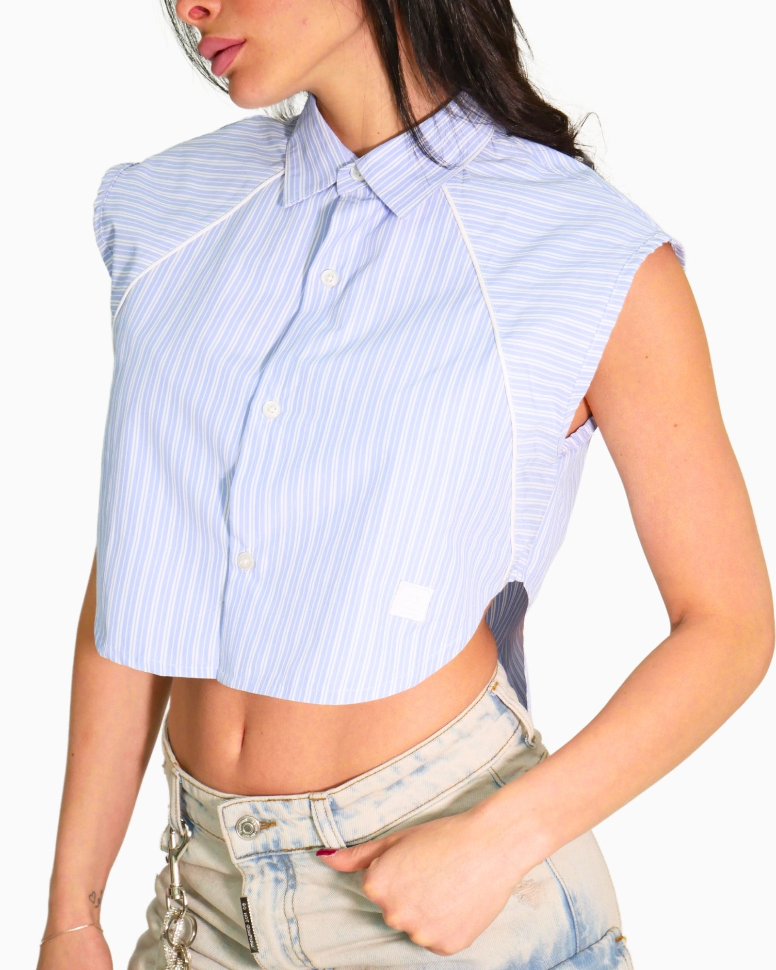 Donotconform Camicia W-SHIRT40-CL - SanShopLuxury - 2025, Abbigliamento, Camicia, Celeste, Donna, Donotconform, Idoneo, L, M, New, Primavera/Estate, S, SS25, Ultimo, XL, XS
