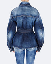 Dsquared2 Camicia S75DL0906/S30664470 - SanShopLuxury - 2025, 36, 38, 40, 42, 44, Abbigliamento, Autunno/Inverno, Blu, Camicia, Continuativo, Donna, Dsquared2, Idoneo, jeans, New, Primavera/Estate, SS25