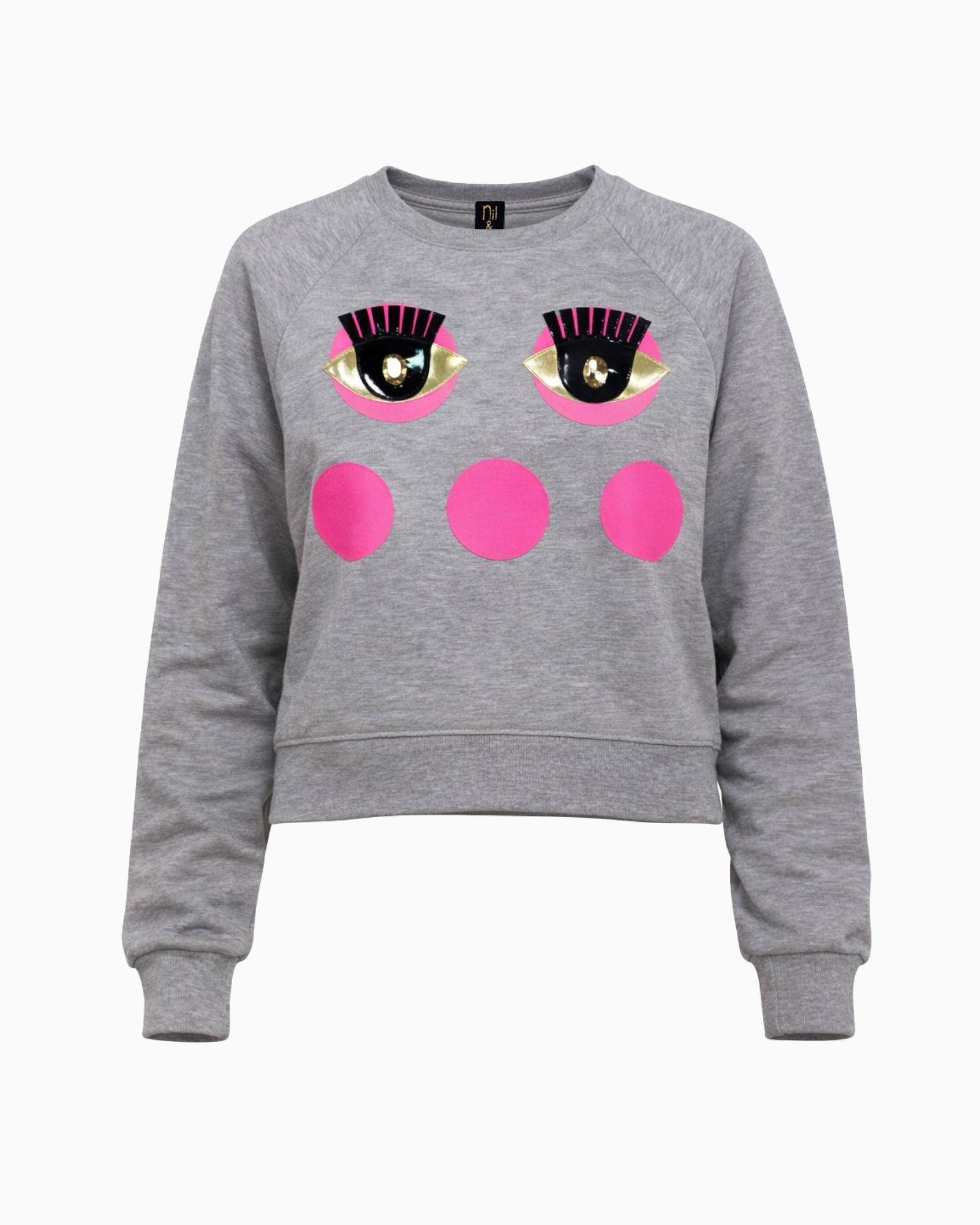 Nil & Mon Felpa DOTS HEATHER