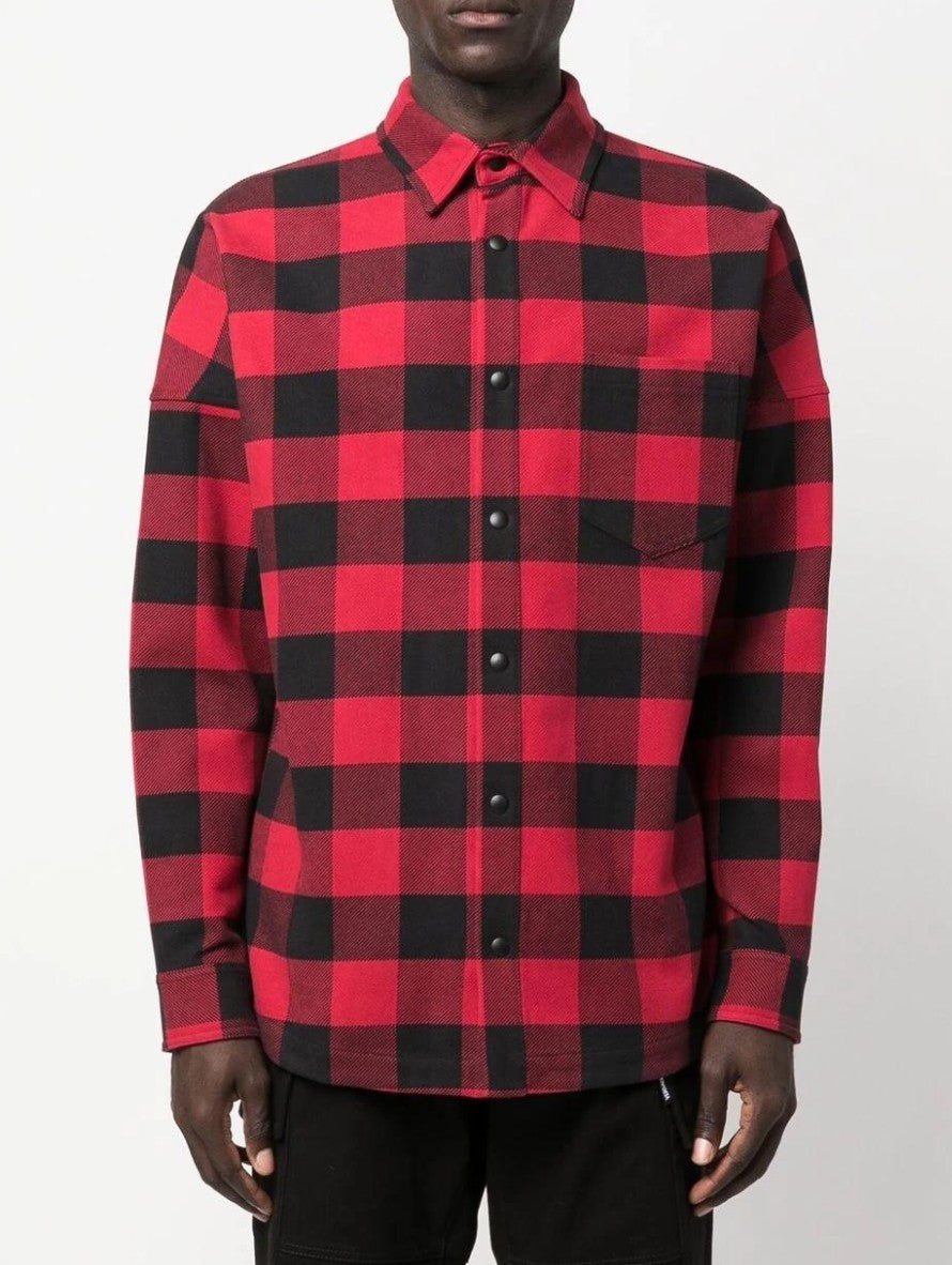 Palm Angels Camicie PMES002C99FAB001 - SanShopLuxury - 2023, Abbigliamento, Autunno/Inverno, Camicie, Carry Over, Continuativo, Idoneo, L, M, Nero, New, Palm Angels, Primavera/Estate, Rosso, S, Ultimo, Uomo