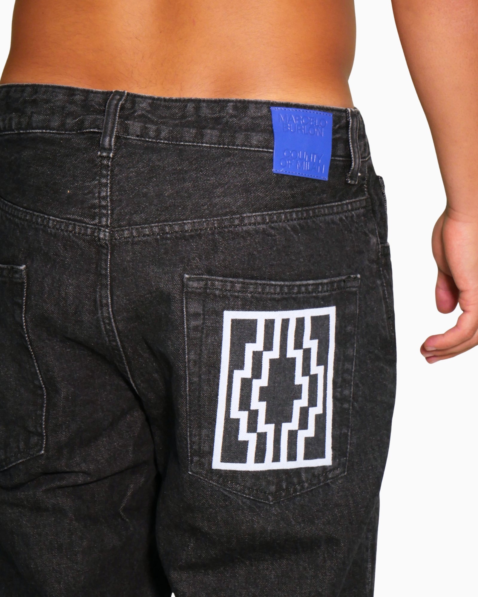 Marcelo Burlon Jeans CMYA017E20DEN005 - SanShopLuxury - -50%, 2020, 46, 48, Abbigliamento, Autunno/Inverno, FW20, Jeans, Marcelo Burlon, Nero, Outlet, Uomo