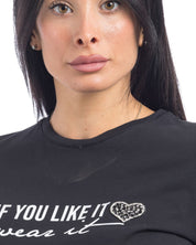 So Lavish T-Shirt M4058-N - SanShopLuxury - 2024, Abbigliamento, Autunno/Inverno, Continuativo, Donna, FW24, Idoneo, L, M, Nero, Outlet, Primavera/Estate, S, So Lavish, T-Shirt, XL