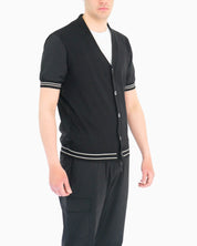 Chiodi Milano Cardigan SS25-013-N - SanShopLuxury - 2025, Abbigliamento, Cardigan, Chiodi Milano, Idoneo, L, M, Nero, New, Primavera/Estate, S, SS25, Uomo, XL, XXL