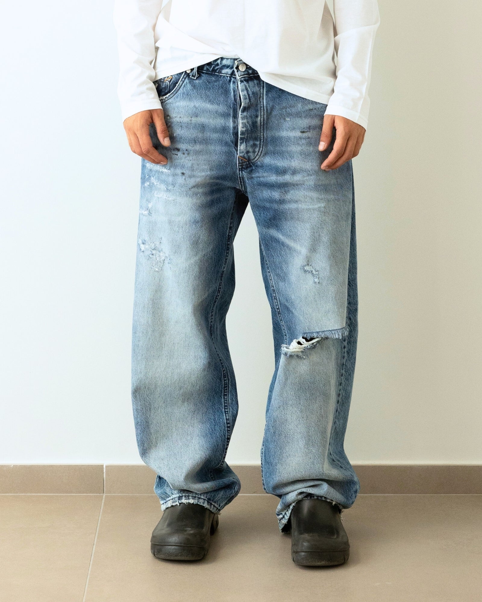 Gavensemble Jeans BAGGY140 - SanShopLuxury - 2024, 44, 46, 48, 50, 52, 54, Abbigliamento, Autunno/Inverno, Blu, Continuativo, FW24, Gavensemble, Idoneo, Jeans, Outlet, Primavera/Estate, Uomo