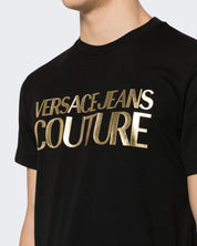 Versace Jeans Couture T-Shirt 76GAHT00/CJ00TG89 - SanShopLuxury - 2024, Abbigliamento, Idoneo, L, M, Nero-Oro, Outlet, Primavera/Estate, SS24, T-Shirt, Uomo, Versace Jeans Couture, XL, XXL