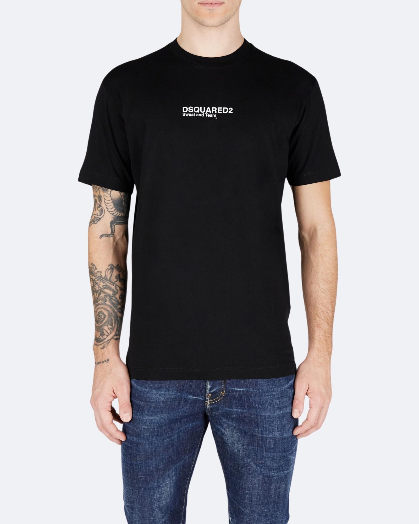 Dsquared2 T-Shirt S74GD0946/D20020900 - SanShopLuxury - 2025, Abbigliamento, Autunno/Inverno, Continuativo, Dsquared2, Idoneo, jeans, L, M, Nero, New, Primavera/Estate, SS25, T-Shirt, Uomo, XL, XXL, XXXL