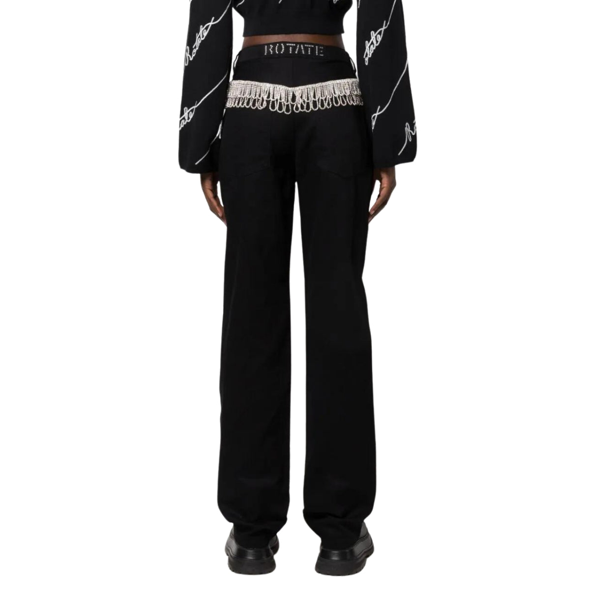 Rotate Jeans 100533100/4004 - SanShopLuxury - 2023, 27, 28, 29, 30, A tubo, Abbigliamento, Autunno/Inverno, Donna, FW23, Jeans, Nero, Outlet, Rotate