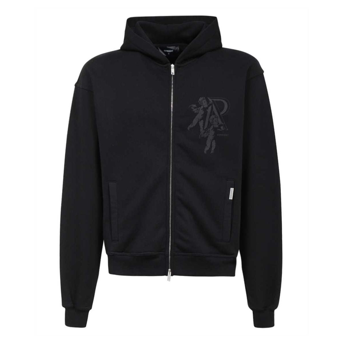 Inverno, Felpa, Felpe, FW23, Idoneo, L, M, Nero, Outlet, Represent, S, Ultimo, Uomo, XL, Zip