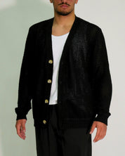 Gavensemble Maglieria JACK1000-N - SanShopLuxury - 2024, Abbigliamento, Cardigan, Gavensemble, Idoneo, M, Maglieria, Nero, Outlet, Primavera/Estate, S, SS24, Uomo