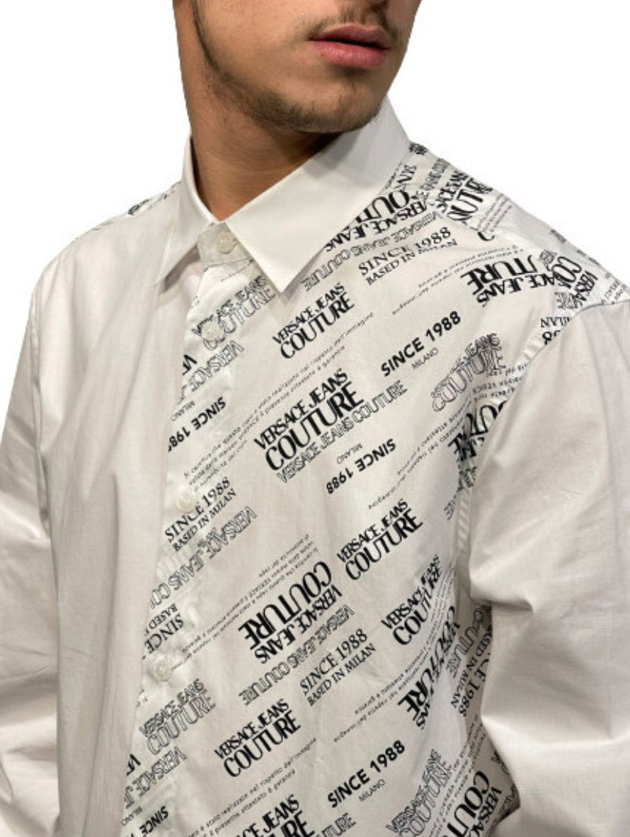 Versace Jeans Couture Camicie 71GAL2R2 NS004 - SanShopLuxury - -50%, 2021, 48, Abbigliamento, Autunno/Inverno, Bianco, Camicie, FW21, Nero, Outlet, Uomo, Versace Jeans Couture