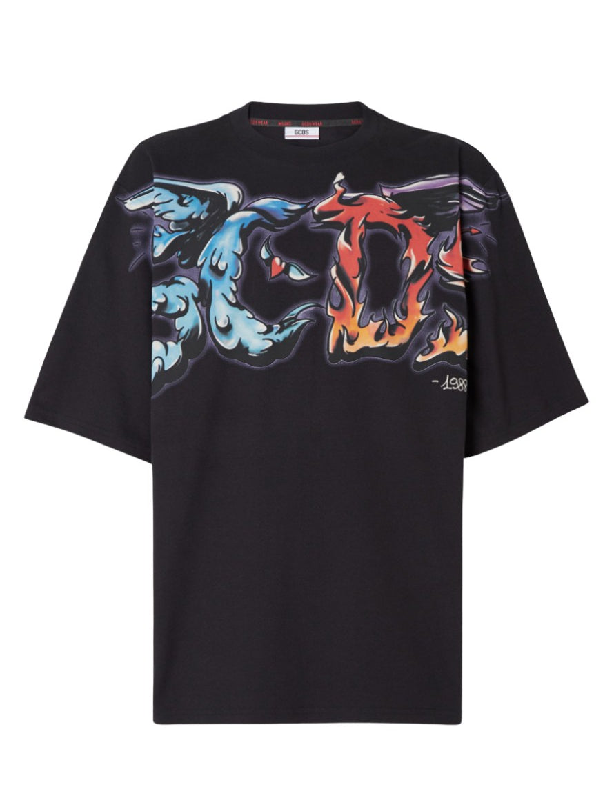 Inverno, FW22, Gcds, M, Nero, Outlet, S, T-Shirt, Uomo, XS