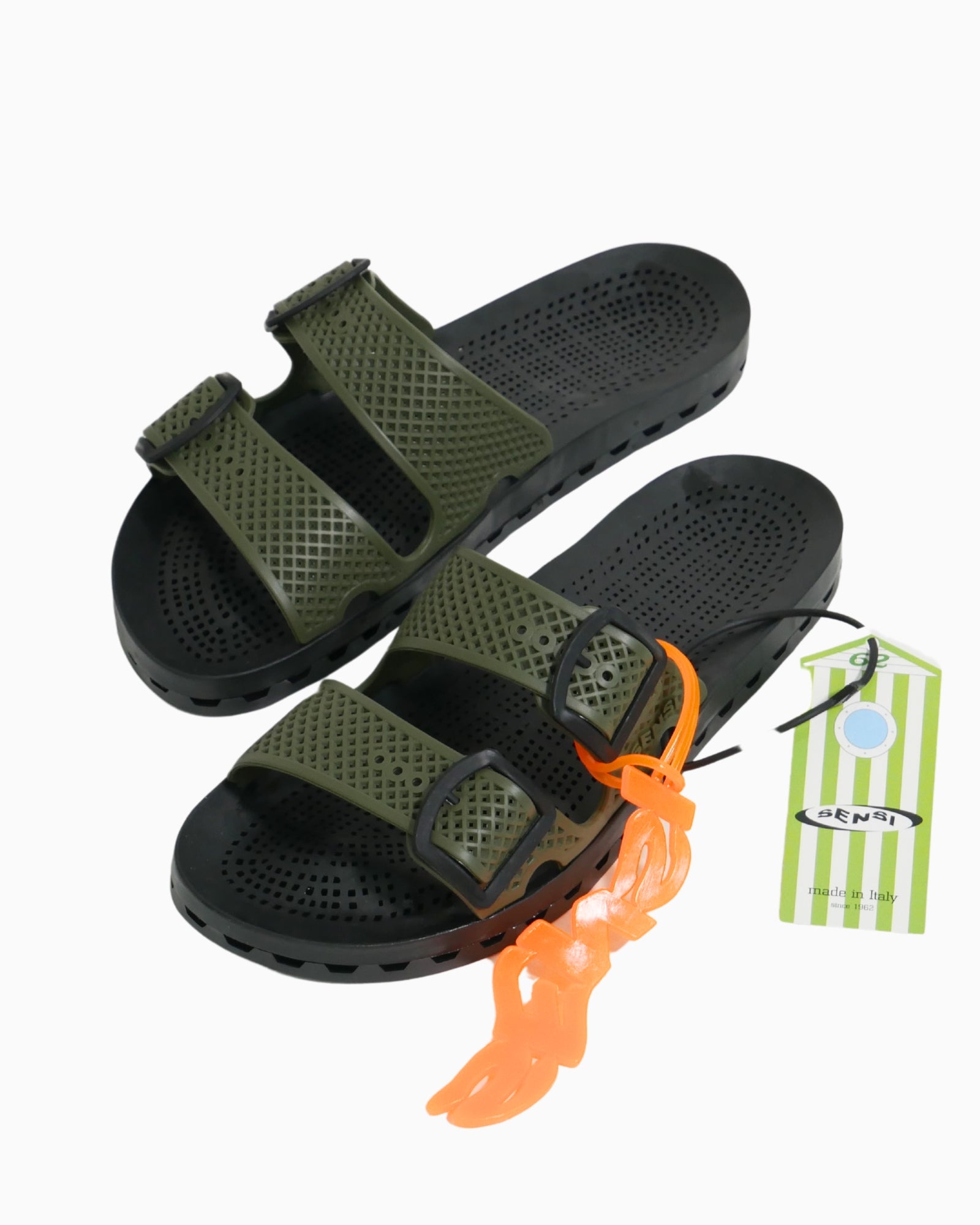 Sensi Sandali 4150/URBAN092 - SanShopLuxury - 40/41, 42/43, 44/45, 46/47, Beachwear, Calzature, Carry Over, Gomma, Idoneo, Khaki, New, Primavera/Estate, Sandali, Sensi, Uomo