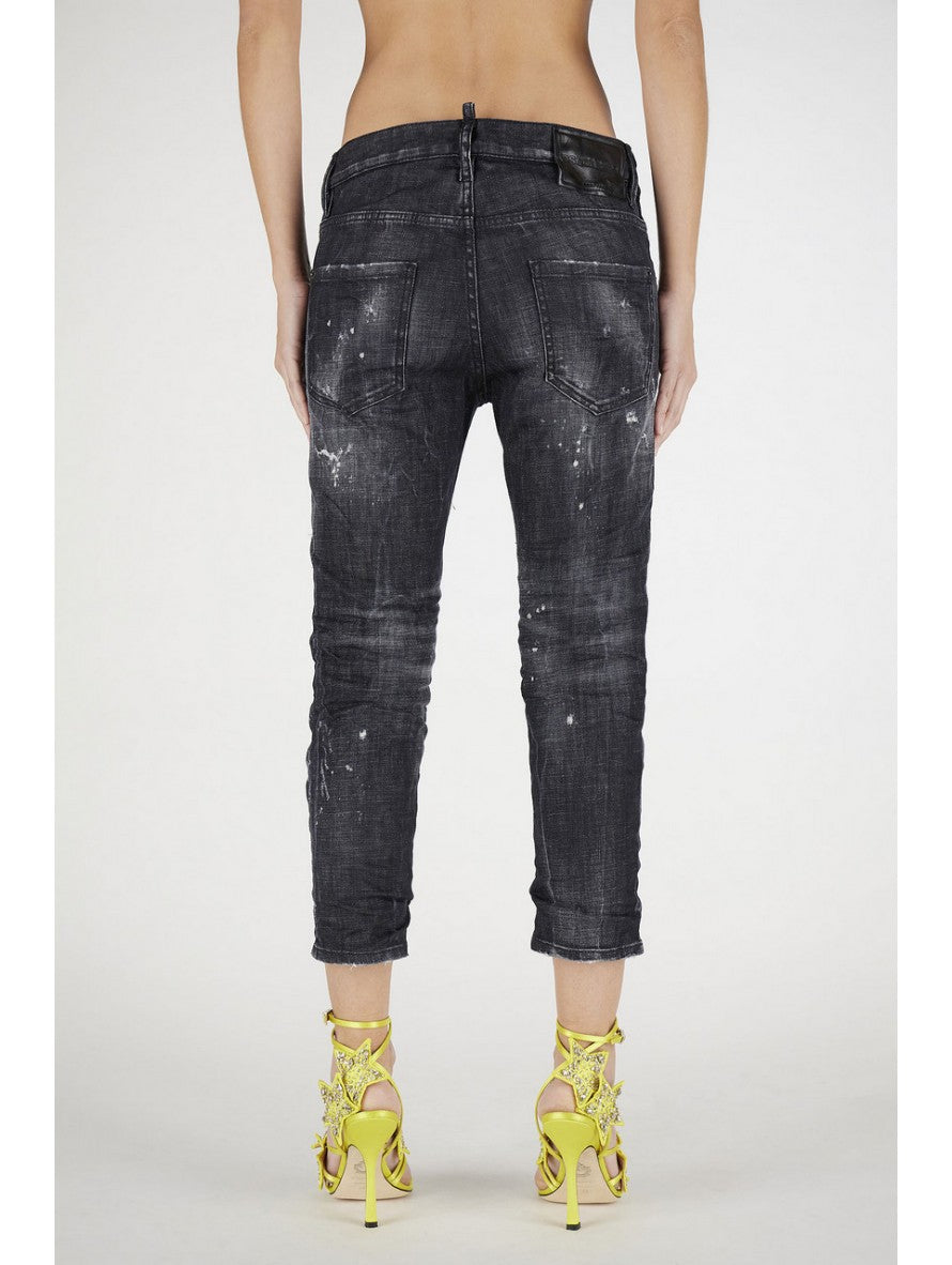 Dsquared2 Jeans S80LA0026 S30357 900 - SanShopLuxury - -50%, 2021, 36, 38, 40, 42, 44, 46, Abbigliamento, Autunno/Inverno, Donna, Dsquared2, FW21, Jeans, Nero, Outlet