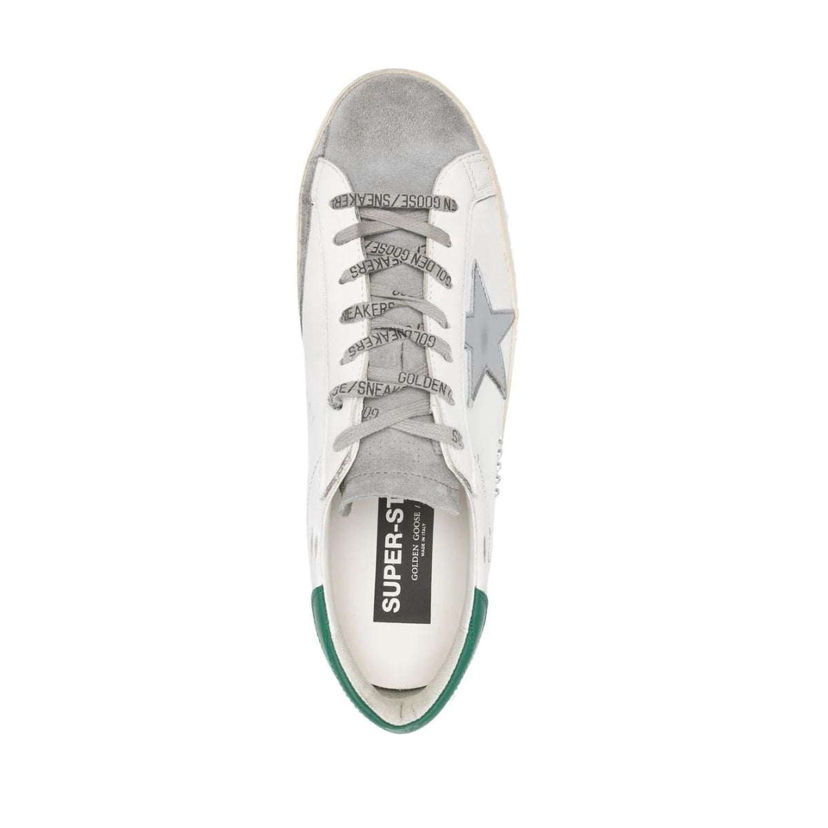 Golden Goose Sneakers GMF00102/F00416782171 - SanShopLuxury - 41, 42, 43, 44, 45, Autunno/Inverno, Bianco, Bianco-Verde, Calzature, Carry Over, Continuativo, Golden Goose, New, Primavera/Estate, Sneakers, Stellato, Uomo